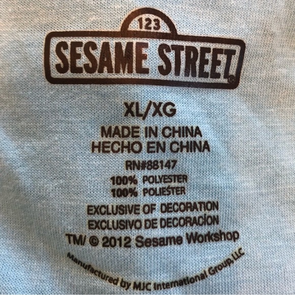 Cookie Monster Onesie Pajamas For Adult & Teens, Size XL - Picture 7 of 10